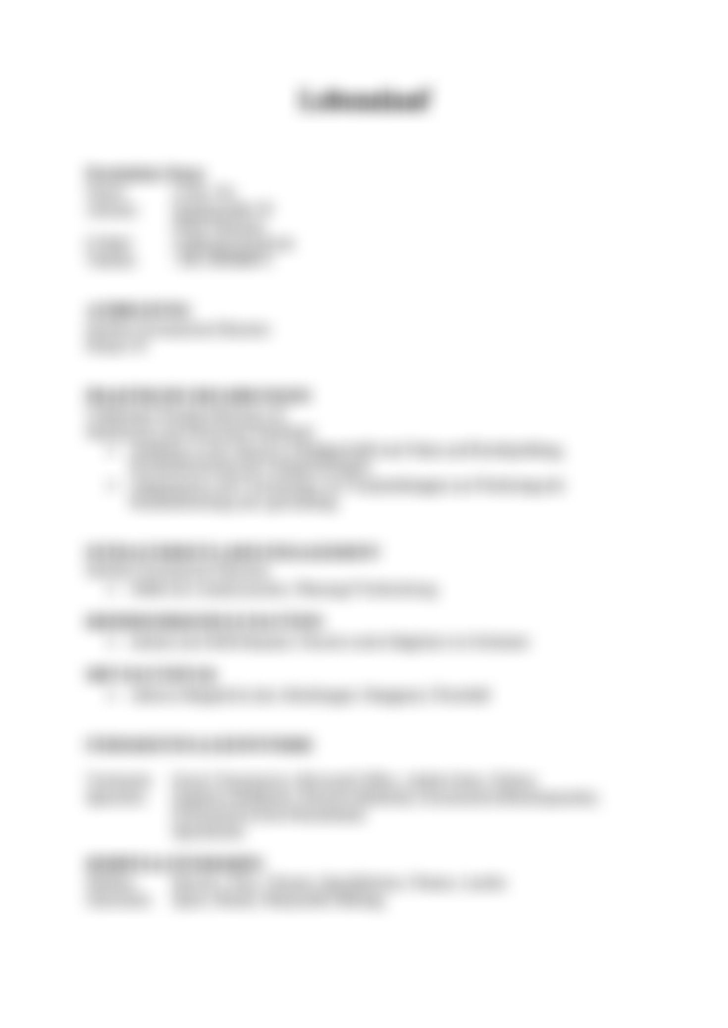 CV preview — blurred